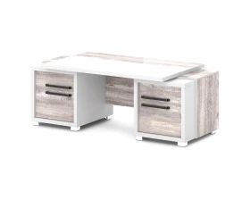 Стол с двумя тумбами 2070х1000х750 Грейс / Grace images