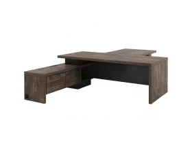 Стол руководителя с опорной тумбой T-822л.1000 Торстон images