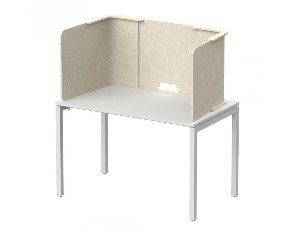 Трехсторонняя кабина-экран трапецевидной формы 176х60х55 Forest Office Лебединый пух