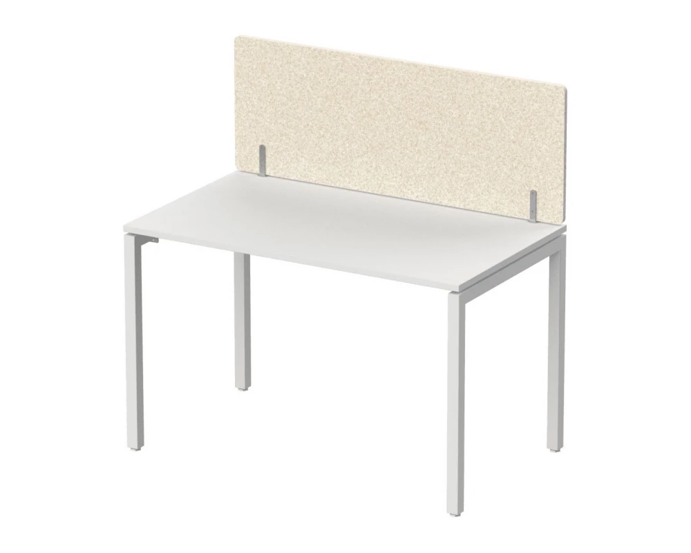 Экран фронтальный / боковой, без декора, без фурнитуры 120х1,2х50 Forest Office Лебединый пух