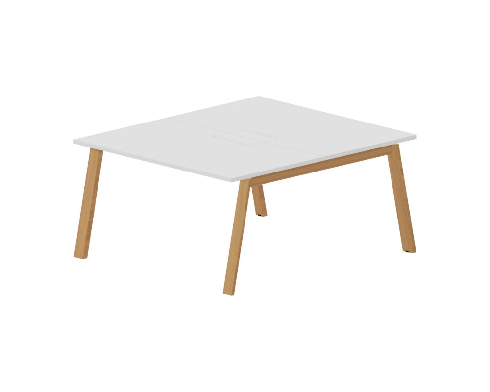 Стол bench отдельный 140х160х75 (меламиновые аутлеты) Artwood Белый/Бук