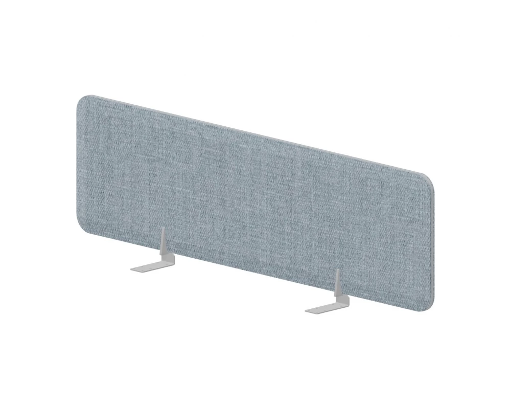 Экран фронтальный (алюм. кант) 138x39,2 для стола bench ш.138 Pinable Design Бледно-синий/Алюминий