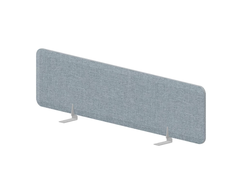 Экран фронтальный (алюм. кант) 158x39,2 для стола bench ш.158 Pinable Design Бледно-синий/Алюминий