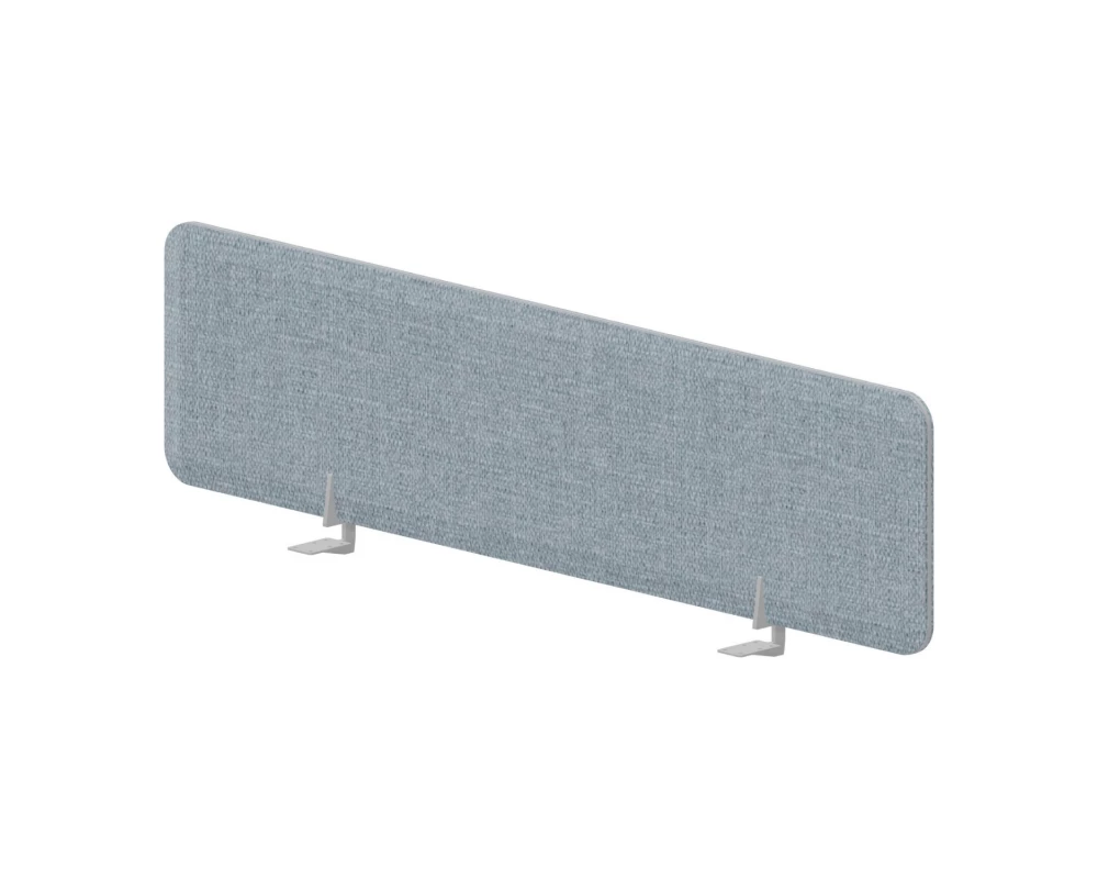 Экран фронтальный (алюм. кант) 158x39,2 для стола ш.158см Pinable Design Бледно-синий/Алюминий