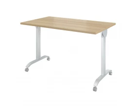 Стол на колёсах с откидной столешницей (1200х700х760) Дублин металл images