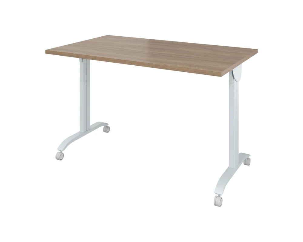Стол на колёсах с откидной столешницей (1400х700х760) Дублин металл
