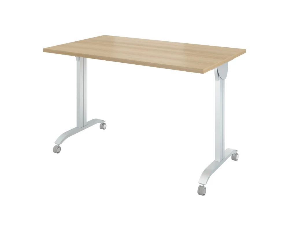 Стол на колёсах с откидной столешницей (1600х700х760) Дублин металл