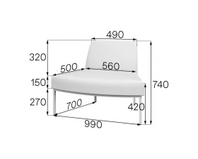 Модуль радиусный внешний A45V Астро MVK images