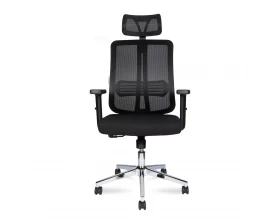 Кресло Norden Tema Сhrome 2D Сетка/ Ткань, Черный images