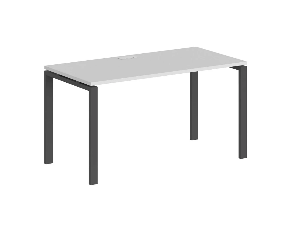 Стол 1200x700x750 профиль антрацит: 60x30 Sigma Белый
