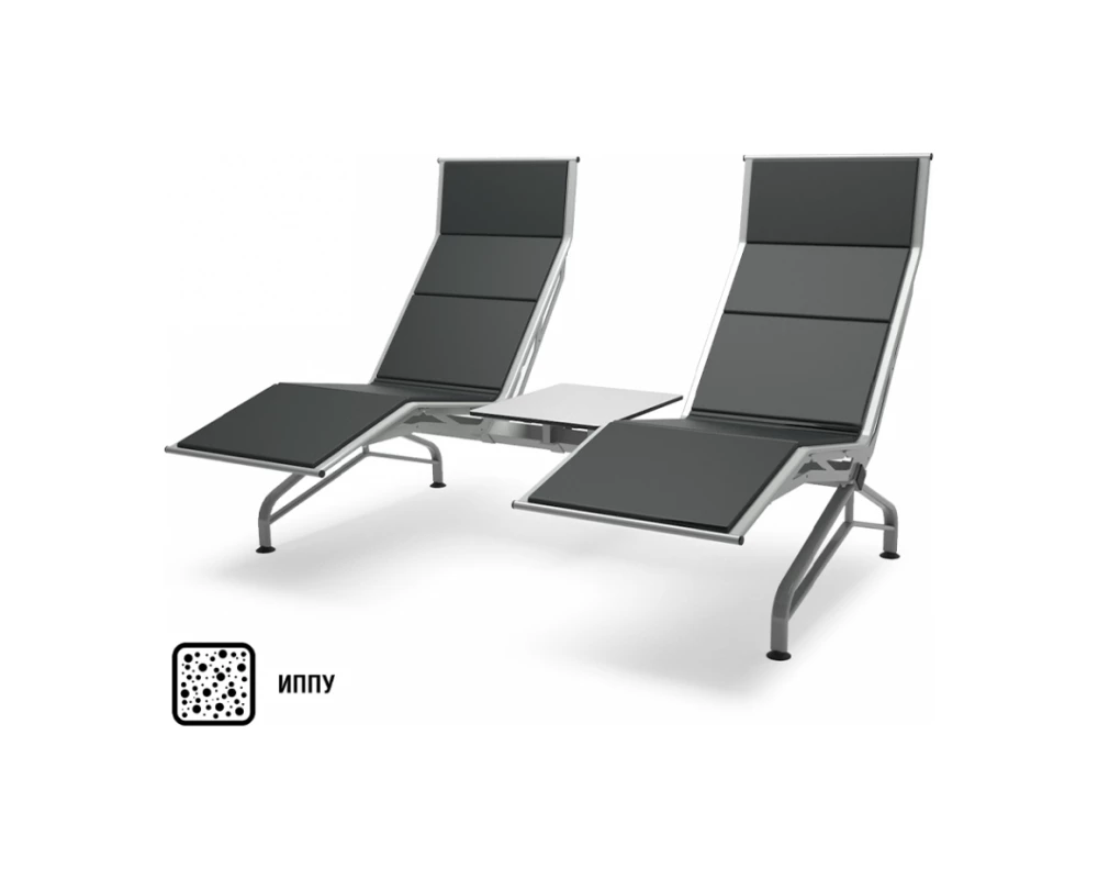 Многоместная секция Aero-шезлонг PU БП со столиком